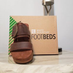 White Mountain Brown Sandals